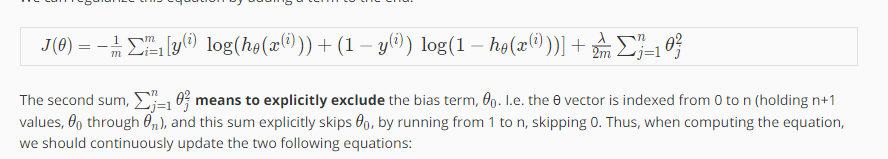 正则化后cost function